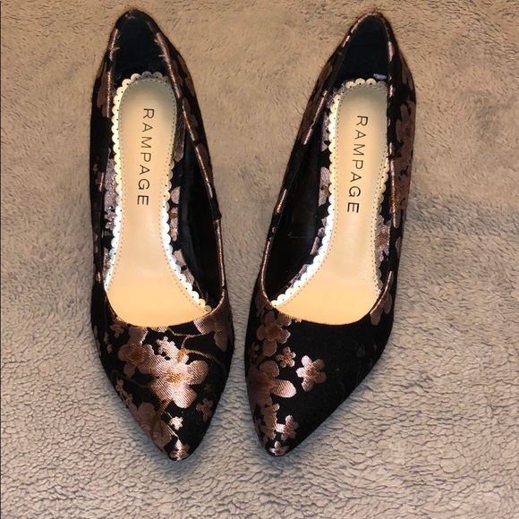 Rampage Shoes - Rampage Floral Heels-Offer/Bundle to Save